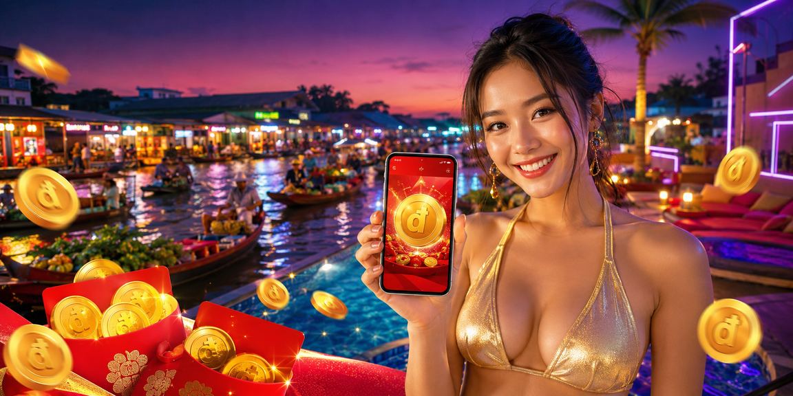 Khung cảnh neon về ưu đãi thưởng tại Cần Thơ