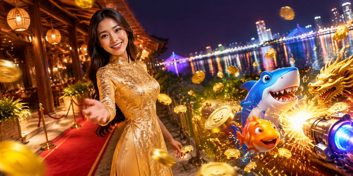 Người phụ nữ áo dài chơi bắn cá tại Đà Nẵng và nhận giải thưởng
